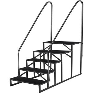 Escalier piscine 5 marches rampe capacité 660 lb