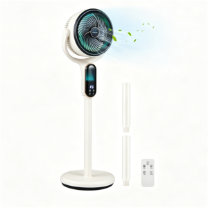 Ventilateur sur pied ajustable, 8 vitesses, minuteur 12h