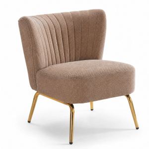 Fauteuil accent petit, sans bras, siège rembourré