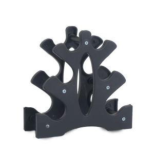 Présentoir haltères triangulaire 3 niveaux 23x22.5x8.5cm gym