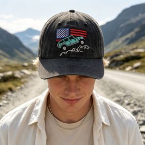2 casquettes baseball tout-terrain brodée aventure extérieur