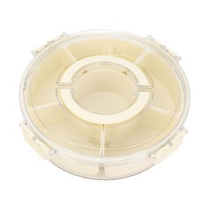 Plateau amuse-gueule rotatif 6 compartiments 10x31cm