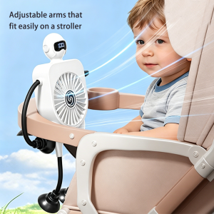 Ventilateur 2000 mAh ventouses bras jambes flexibles