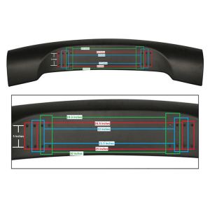 GT Wing universel ABS noir brillant 57 po JDM