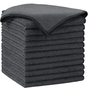 Chiffons microfibre nettoyage auto maison sans trace