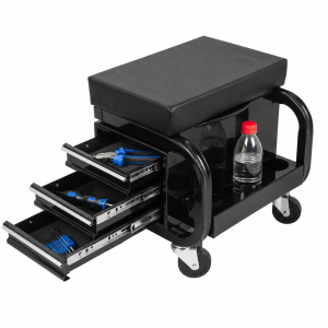 Tabouret roulant garage 3 tiroirs mécanique 350 lbs