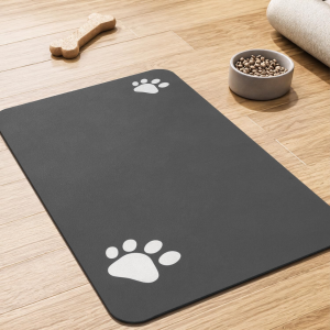 Tapis d'alimentation absorbant pour chien - Séchage rapide