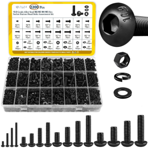 Kit 2200pcs vis M2-M5, écrous et rondelles