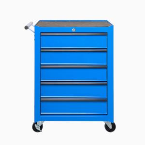 Coffre à outils roulant 5 tiroirs 20 po - BLEU