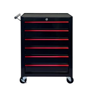 Coffre outils roulant 6 tiroirs 20po noir