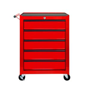 Coffre à outils roulant 5 tiroirs 20 po - ROUGE