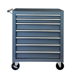 Chariot rangement 7 tiroirs coffre à outils roulettes gris