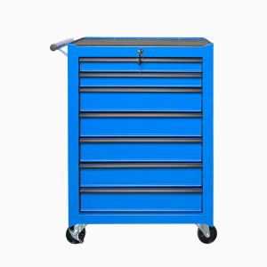Coffre à outils roulant 7 tiroirs 20po acier bleu