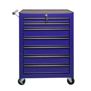 Coffre à outils roulant 7 tiroirs 20po acier violet