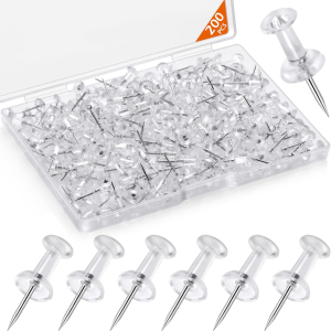 200 épingles punaises tête plastique pointe acier décoratif