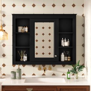 Armoire pharmacie 35x28po miroir 6 tablettes