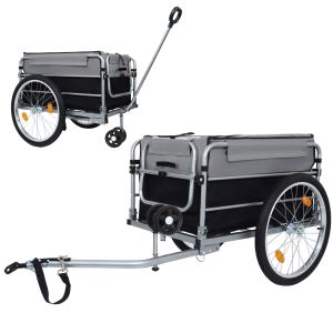 Remorque cargo vélo aluminium 220 lbs, pliable