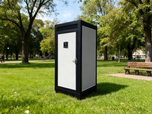 Toilette portable 1 personne - WC extérieur lumière, évier, ventilation