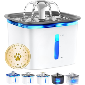 Fontaine à eau pour animaux 95oz avec filtres de remplacement