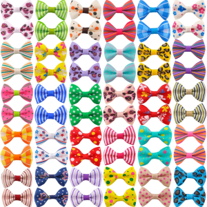 Nœuds cheveux chien petit 60pc accessoires toilettage