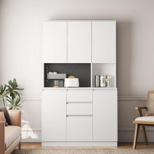 Tatub Pantry 74po Prise Électrique LED Blanc Rangement
