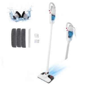 Aspirateur balai 2 en 1, filtre dual, 400W, 12Kpa, noir