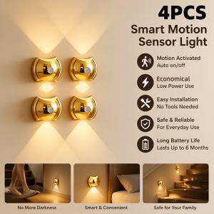 Lampe murale LED détecteur mouvement rechargeable USB