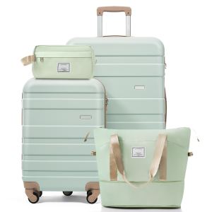 Ensemble valises 4 pièces - Bagage cabine 20po, valise 28po, sac