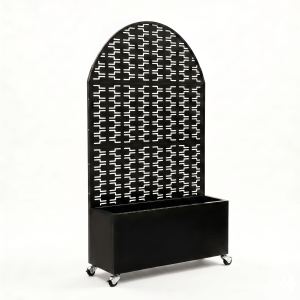 Paravent privacy arche métal jardinière 70,87po