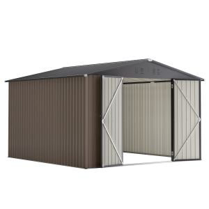 Remise entreposage métal 10'x10' portes verrouillables
