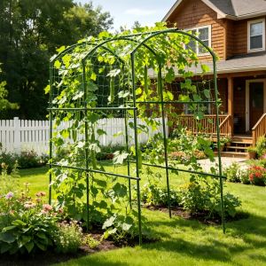 Treillis tuteur jardin 20mm diamètre, arche U, legumes grimpants