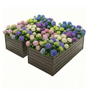 Carré potager 8x4x2 pi acier galvanisé doublé