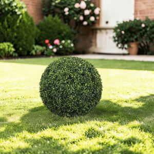 Boules topiaire artificiel 18.5po vert 2pc jardin