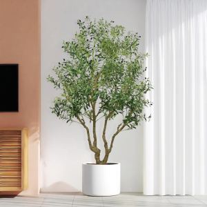 Olivier artificiel 8pi potted décor intérieur/extérieur