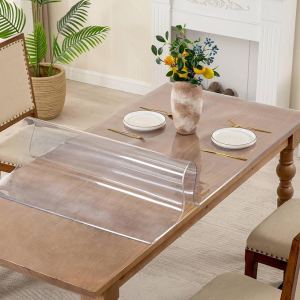 Protecteur bureau PVC transparent 1.5mm, tapis étanche nettoyage facile