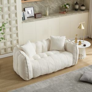 Fauteuil poire mousse haute densité 2 places