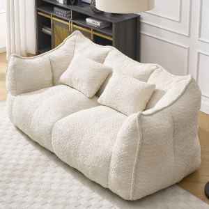Fauteuil poire 2 places, mousse haute résilience