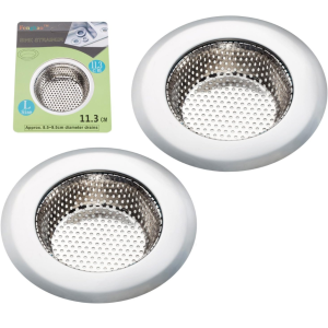 Fengbao Passoire évier acier inoxydable 2 pièces 4,5 po large