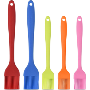 Hhyn ensemble 5 pinceaux silicone cuisson barbecue résistant chaleur