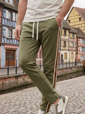 Pantalon casual tendance homme, long, droit, velours côtelé, ajusté, anti-froissure