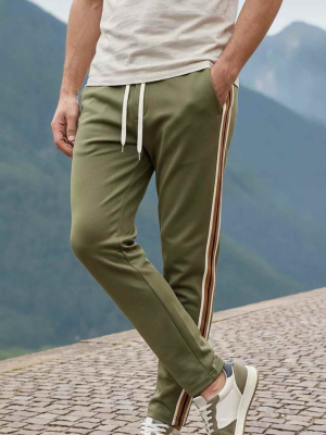 Pantalon casual homme tendance cordon anti-plis