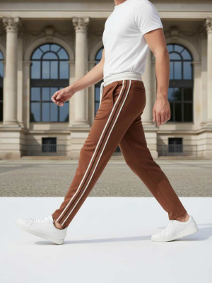 Pantalon casual homme tendance, droit, velours côtelé, ajusté, anti-froissement