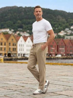 Pantalon casual homme tendance corduroy