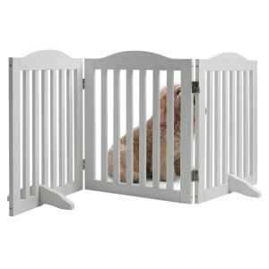 Barrière chien bois pliable 24" 3 panneaux