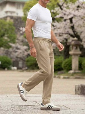 Pantalon casual homme tendance, jambes longues, corduroy, 9 po
