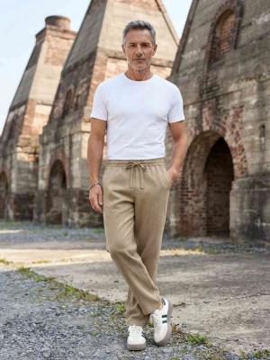Pantalon homme tendance corduroy droit antirides 9 pouces