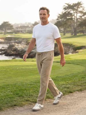 Pantalon décontracté homme tendance coton