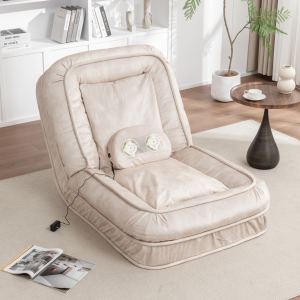 Lit chien humain rembourré, 5 positions, massage, 2 coussins