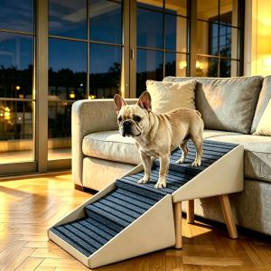 Escalier chien lit canapé 18,89po pliable 4 marches beige