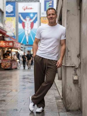 Casual Pants, Trendy And Fashionable Casual Pants, Men's Pants, Men's Pants, Long Pants, Straight Pants, Corduroy Casual Pants, Tight-fitting Casual Pants, Anti-wrinkle Casual Pants, 9-inch Pants, Men